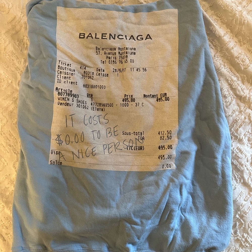 Mayfair group blue Balenciaga hoodie